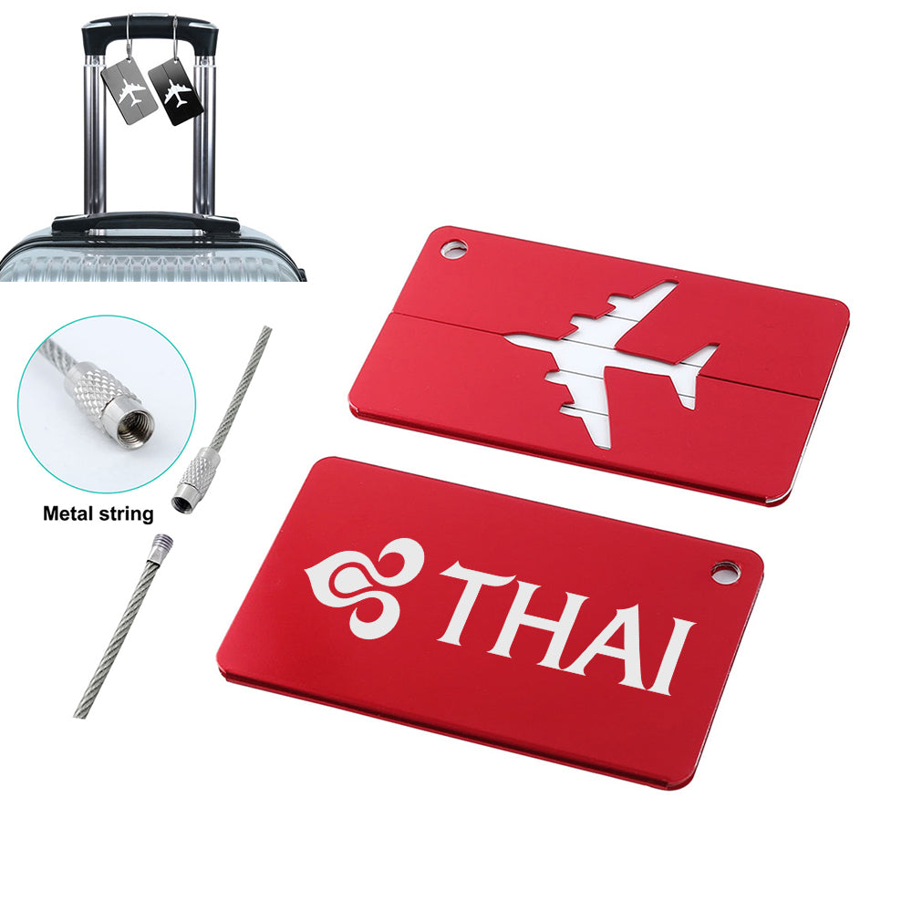Thai Airways Designed Aluminum Luggage Tags