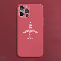 Thumbnail for Airplane Shape Aviation Alphabet Designed Soft Silicone iPhone Cases