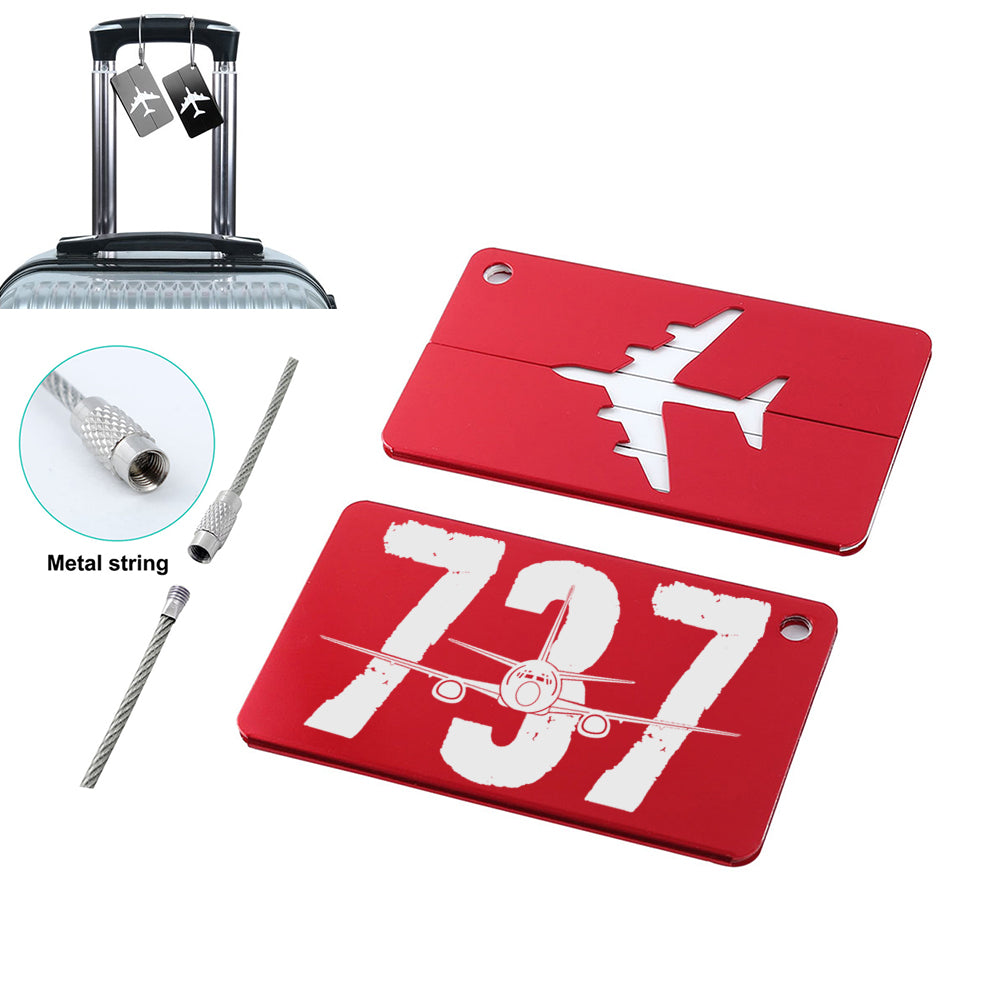 Boeing 737 Designed Designed Aluminum Luggage Tags