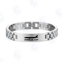 Thumbnail for The Airbus A220 Designed Stainless Steel Chain Bracelets