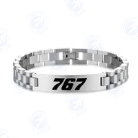 Thumbnail for 767 Flat Text Designed Stainless Steel Chain Bracelets