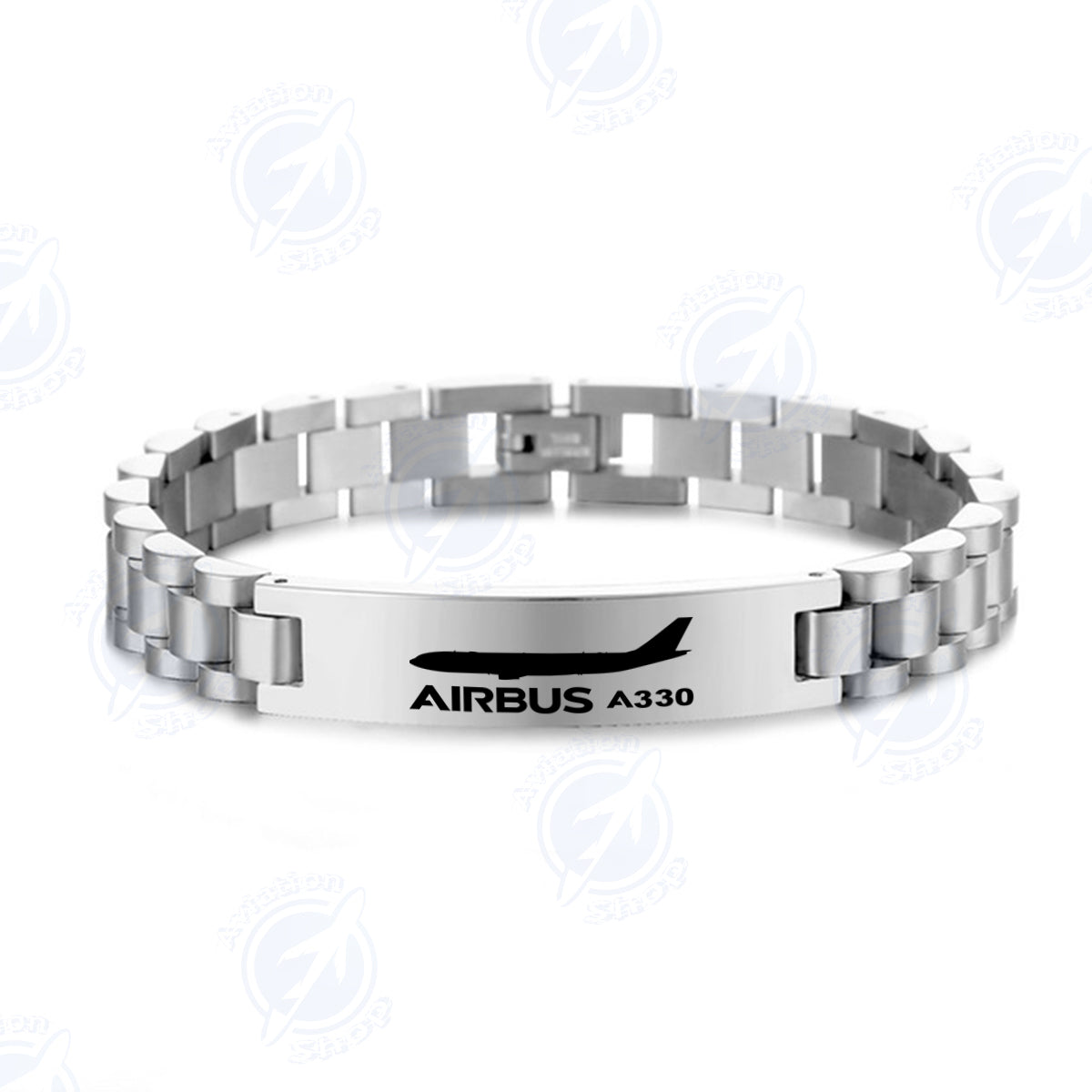 The Airbus A330 Designed Stainless Steel Chain Bracelets