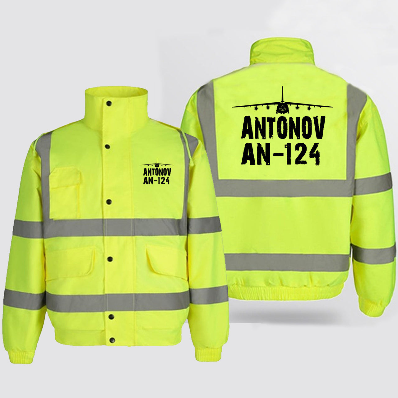 Antonov AN-124 & Plane Designed Reflective Winter Jackets