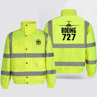 Thumbnail for Boeing 727 & Plane Designed Reflective Winter Jackets