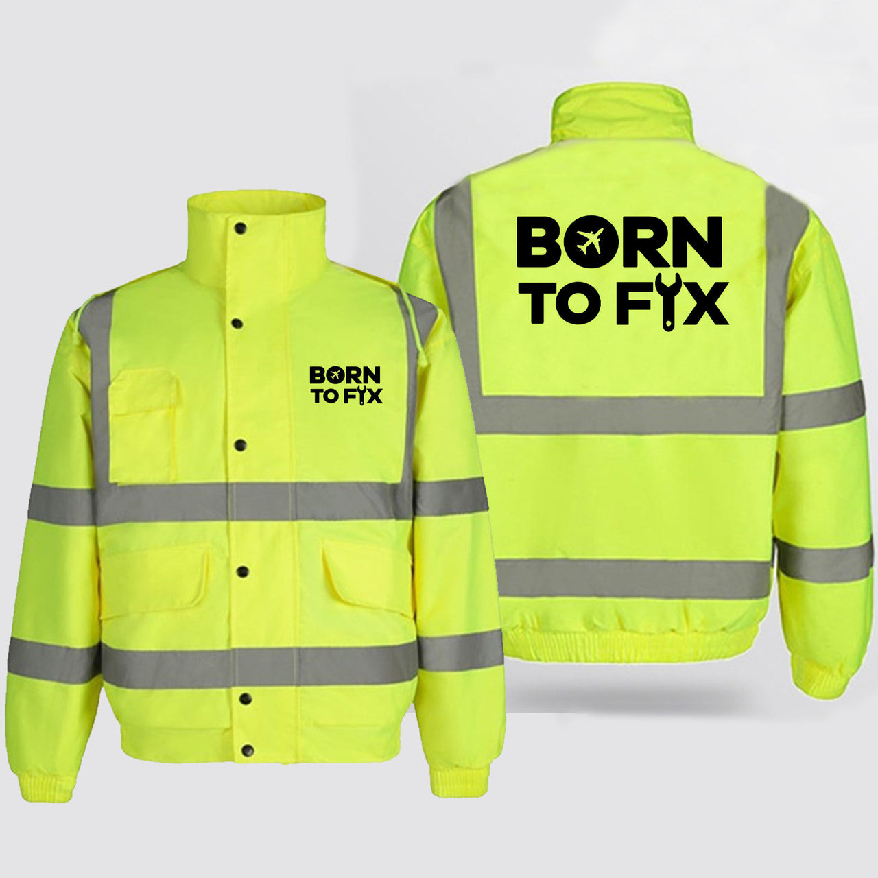 Born To Fix Airplanes Designed Reflective Winter Jackets