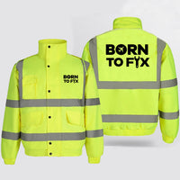 Thumbnail for Born To Fix Airplanes Designed Reflective Winter Jackets