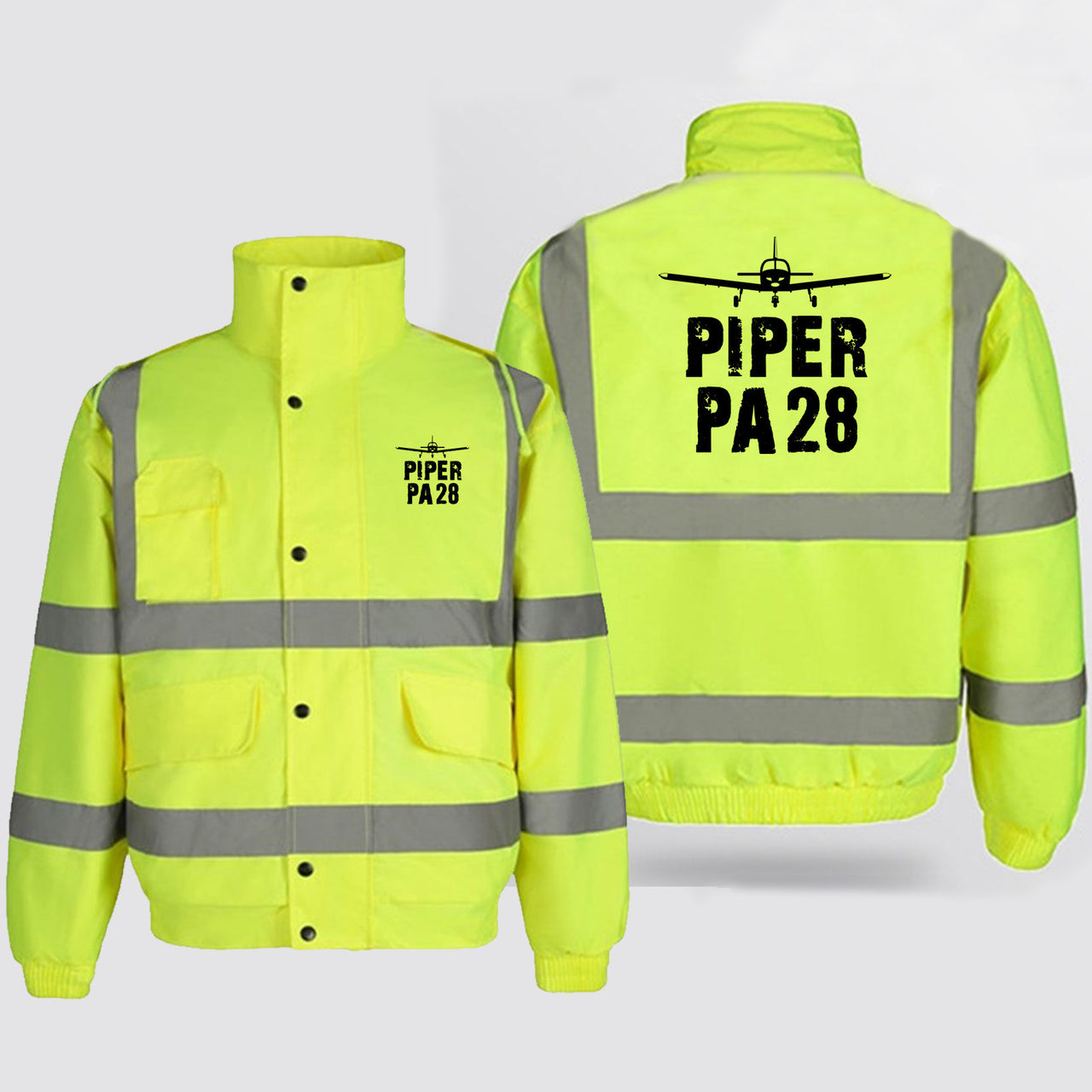 Piper PA28 & Plane Designed Reflective Winter Jackets