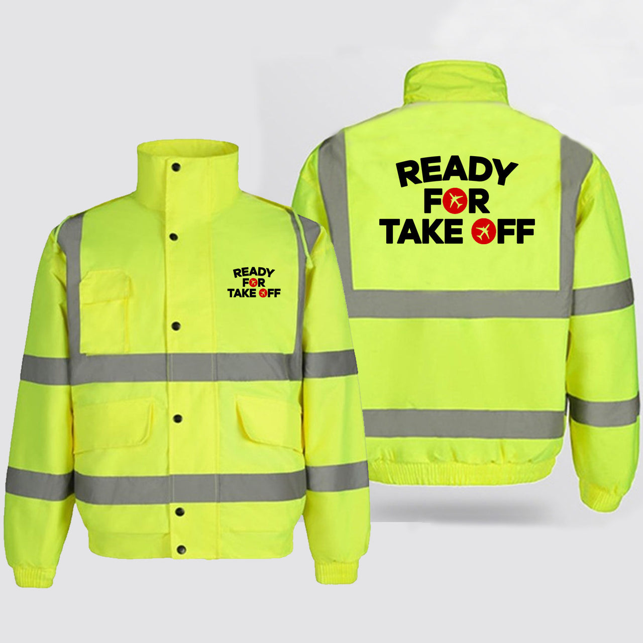 Ready For Takeoff Designed Reflective Winter Jackets