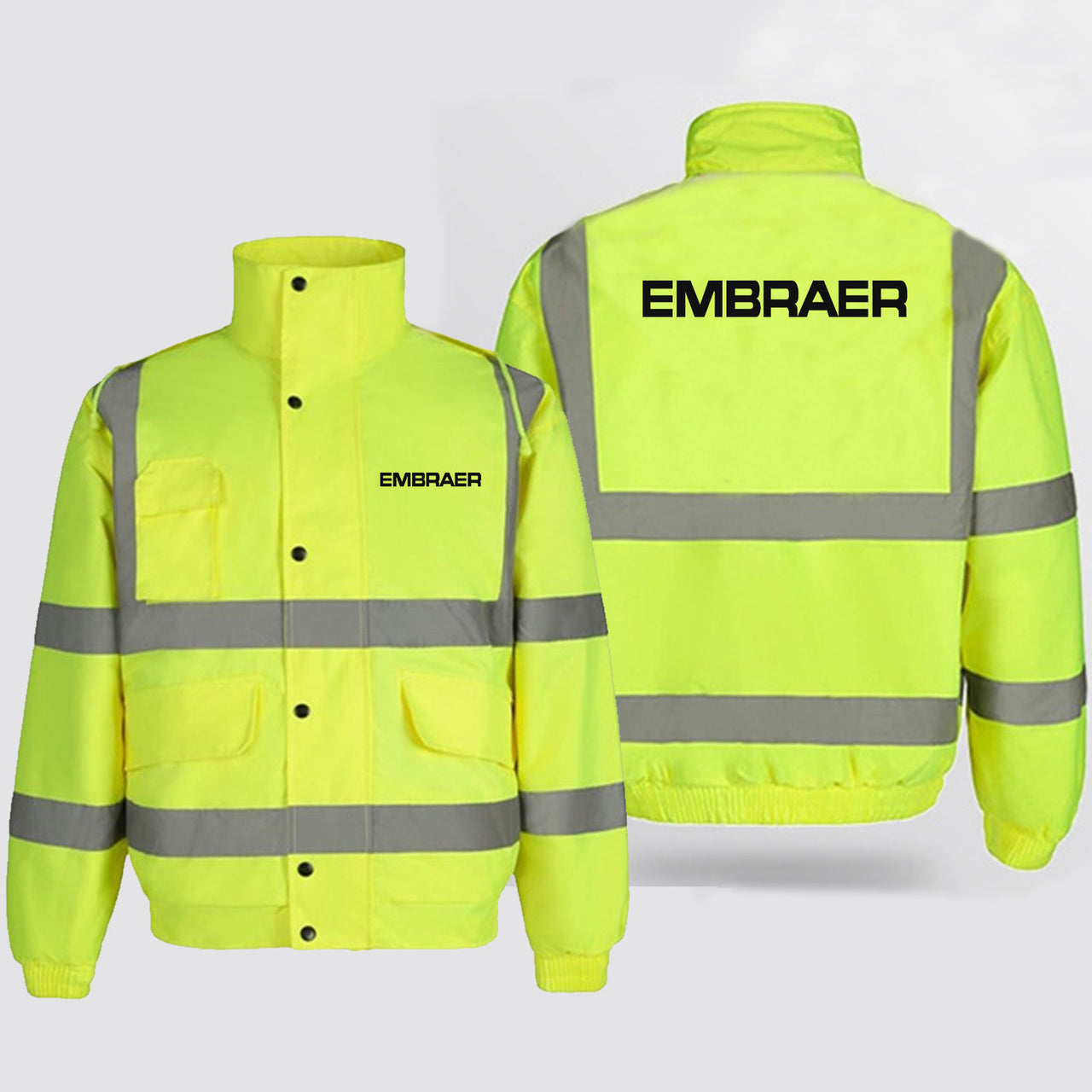 Embraer & Text Designed Reflective Winter Jackets