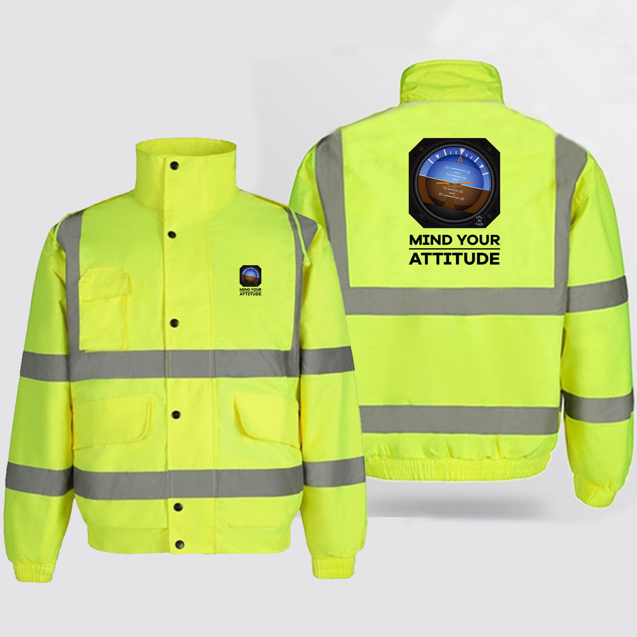 Mind Your Attitude Designed Reflective Winter Jackets