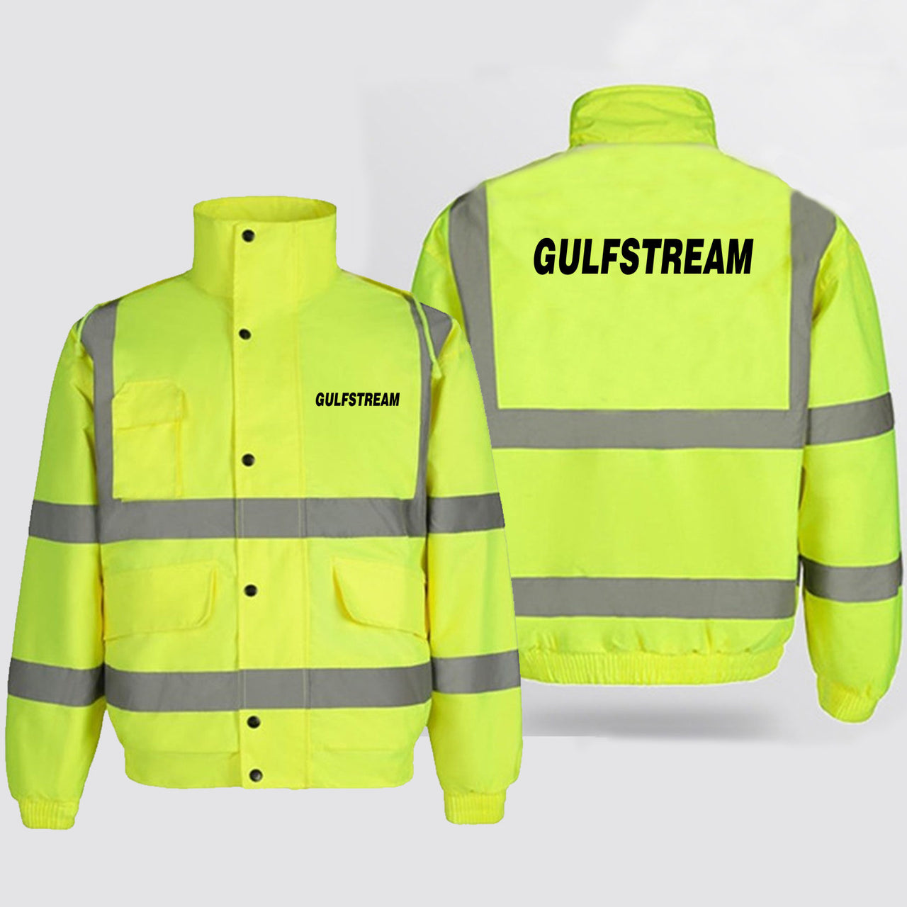 Gulfstream & Text Designed Reflective Winter Jackets