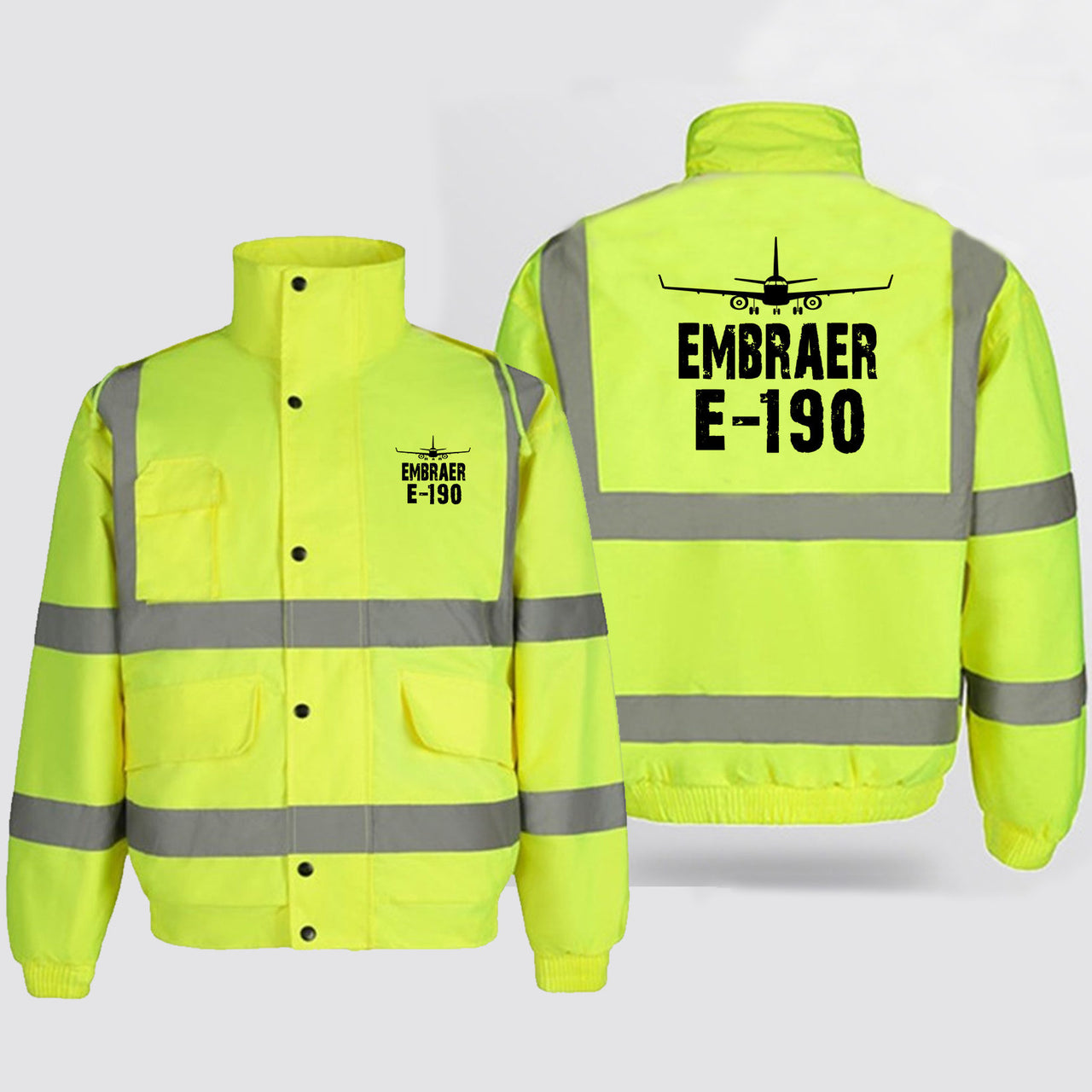 Embraer E-190 & Plane Designed Reflective Winter Jackets