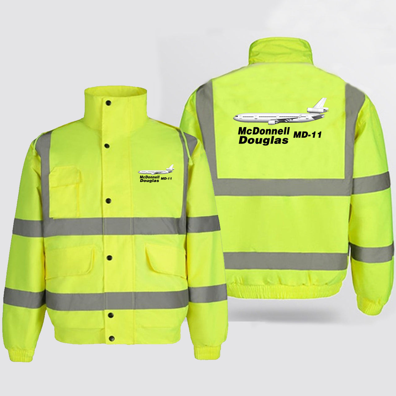 The McDonnell Douglas MD-11 Designed Reflective Winter Jackets