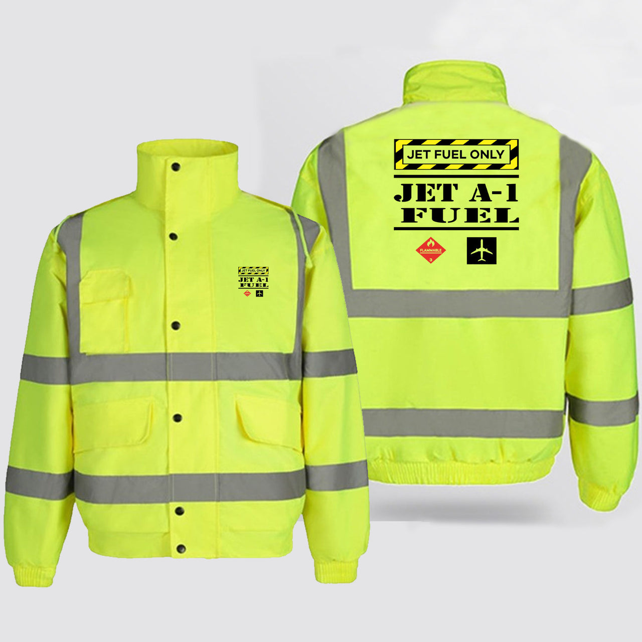 Jet Fuel Only Designed Reflective Winter Jackets