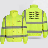 Thumbnail for I Fly Airplanes Designed Reflective Winter Jackets