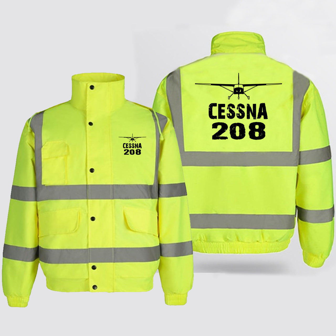 Cessna 208 & Plane Designed Reflective Winter Jackets
