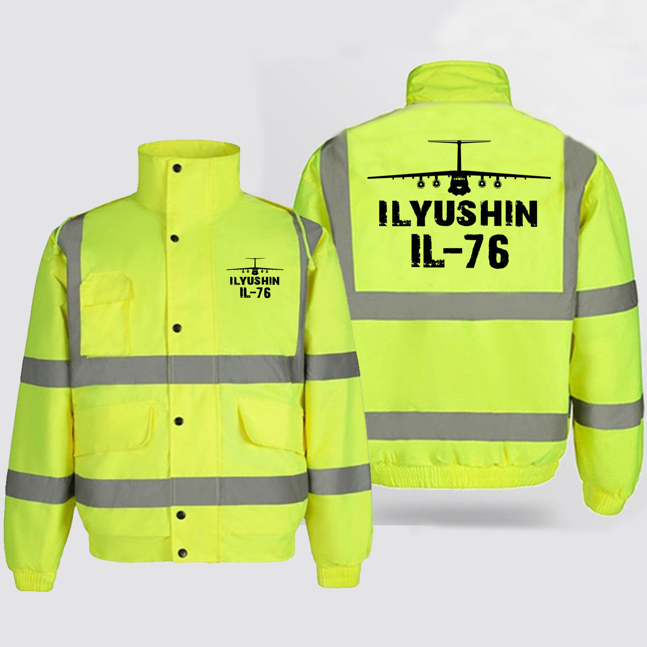 ILyushin IL-76 & Plane Designed Reflective Winter Jackets