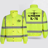 Thumbnail for ILyushin IL-76 & Plane Designed Reflective Winter Jackets