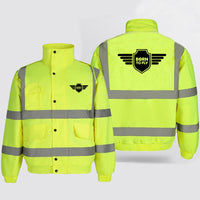 Thumbnail for Born To Fly & Badge Designed Reflective Winter Jackets