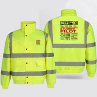 Thumbnail for Student Pilot Label Designed Reflective Winter Jackets