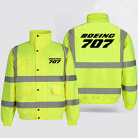 Thumbnail for Boeing 707 & Text Designed Reflective Winter Jackets
