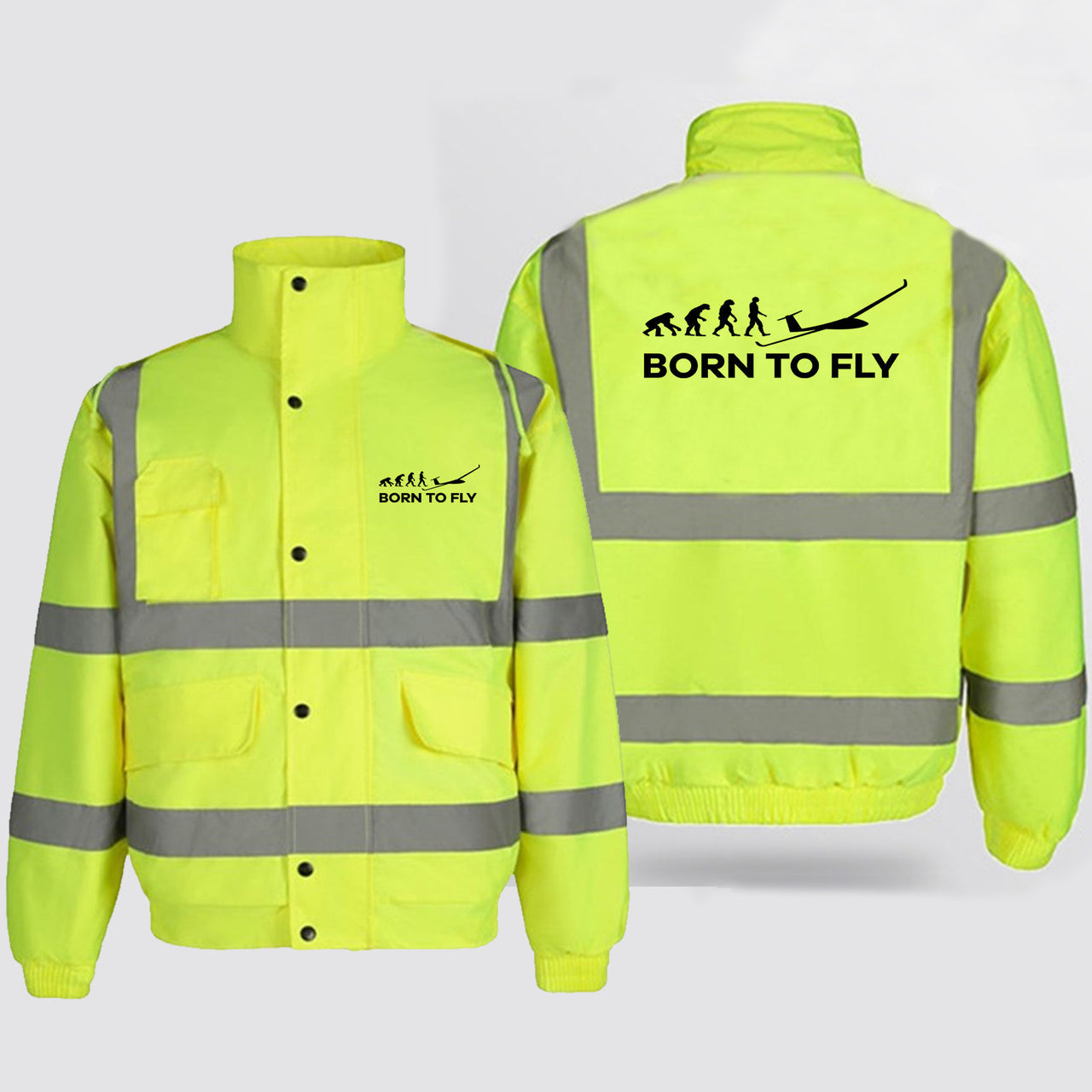 Born To Fly Glider Designed Reflective Winter Jackets