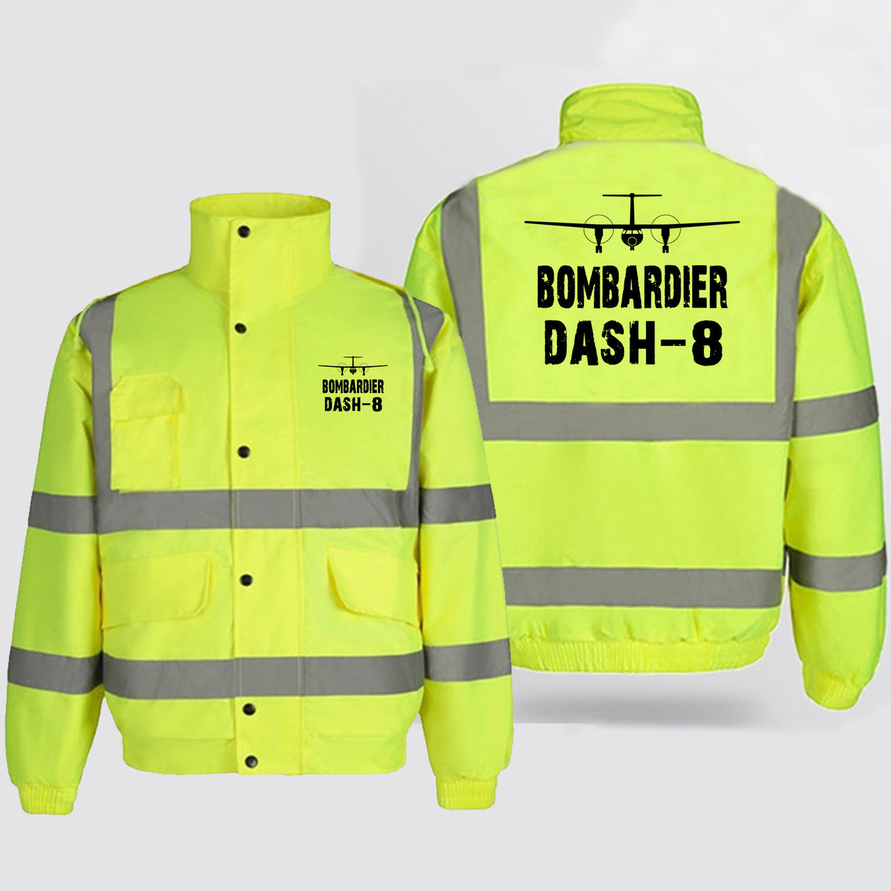 Bombardier Dash-8 & Plane Designed Reflective Winter Jackets