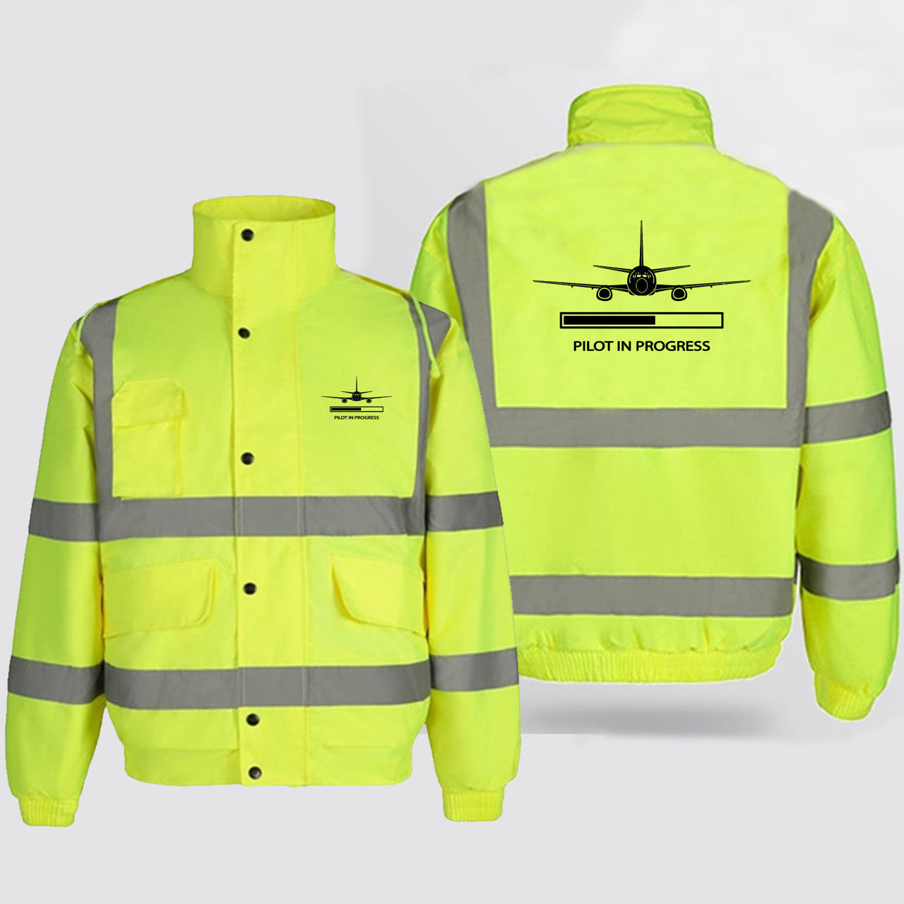 Pilot In Progress Designed Reflective Winter Jackets