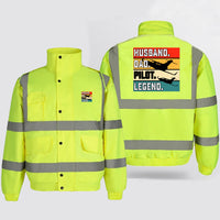 Thumbnail for Husband & Dad & Pilot & Legend Designed Reflective Winter Jackets