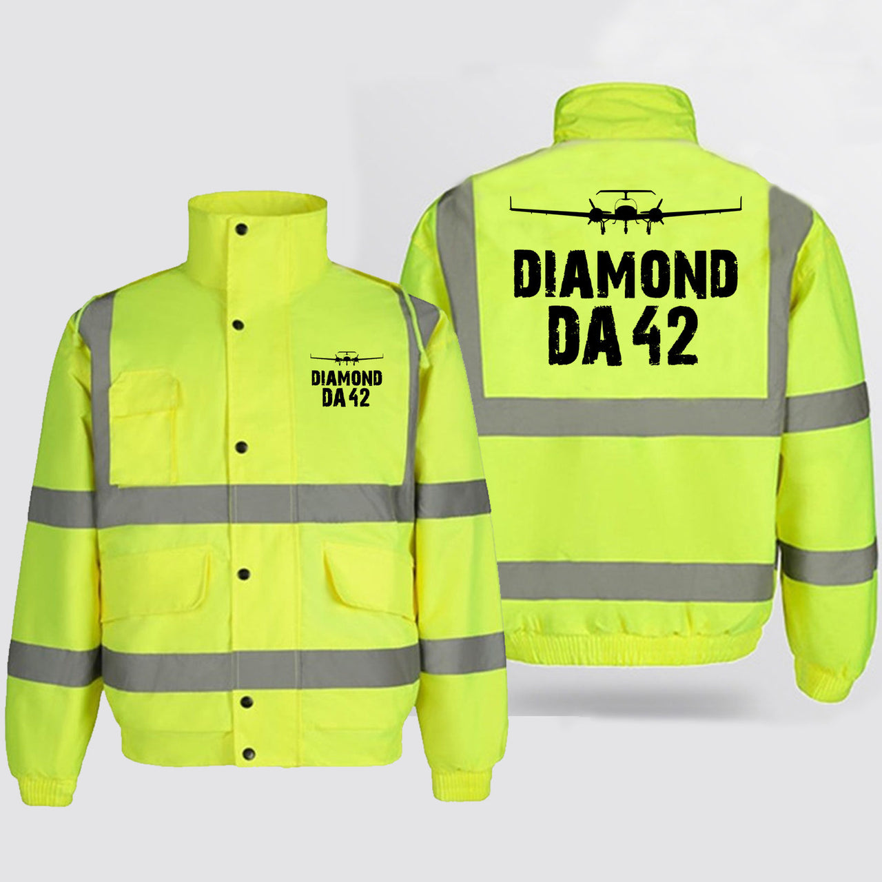 Diamond DA42 & Plane Designed Reflective Winter Jackets