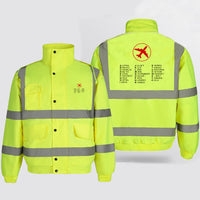 Thumbnail for Aviation Alphabet 2 Designed Reflective Winter Jackets