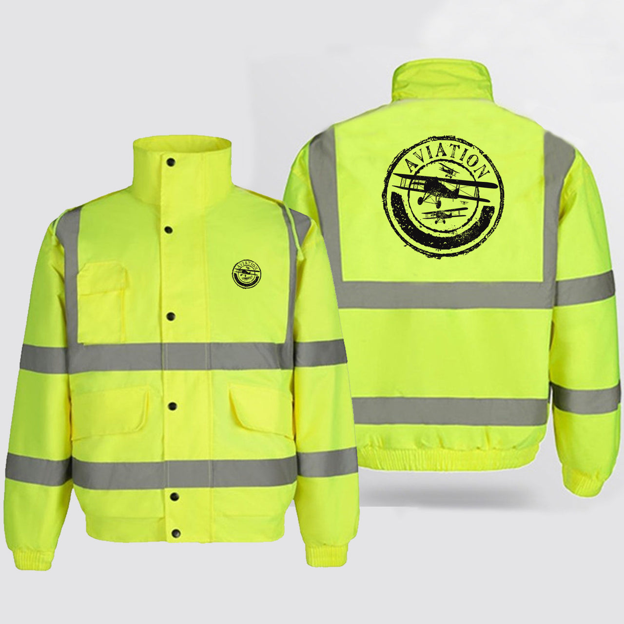 Aviation Lovers Designed Reflective Winter Jackets