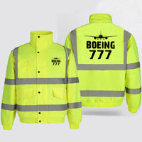 Thumbnail for Boeing 777 & Plane Designed Reflective Winter Jackets