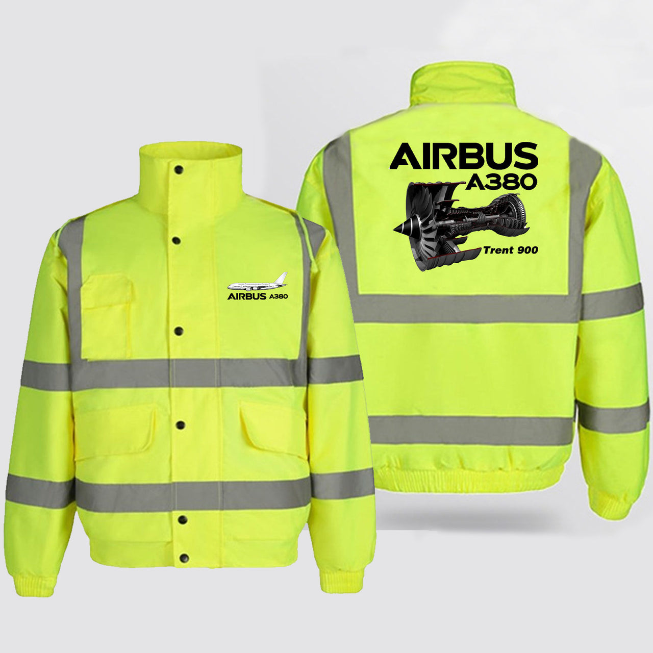 Airbus A380 & Trent 900 Engine Designed Reflective Winter Jackets