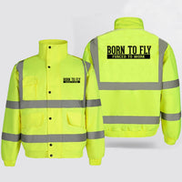 Thumbnail for Born To Fly Forced To Work Designed Reflective Winter Jackets