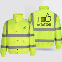 Thumbnail for I Like Aviation Designed Reflective Winter Jackets