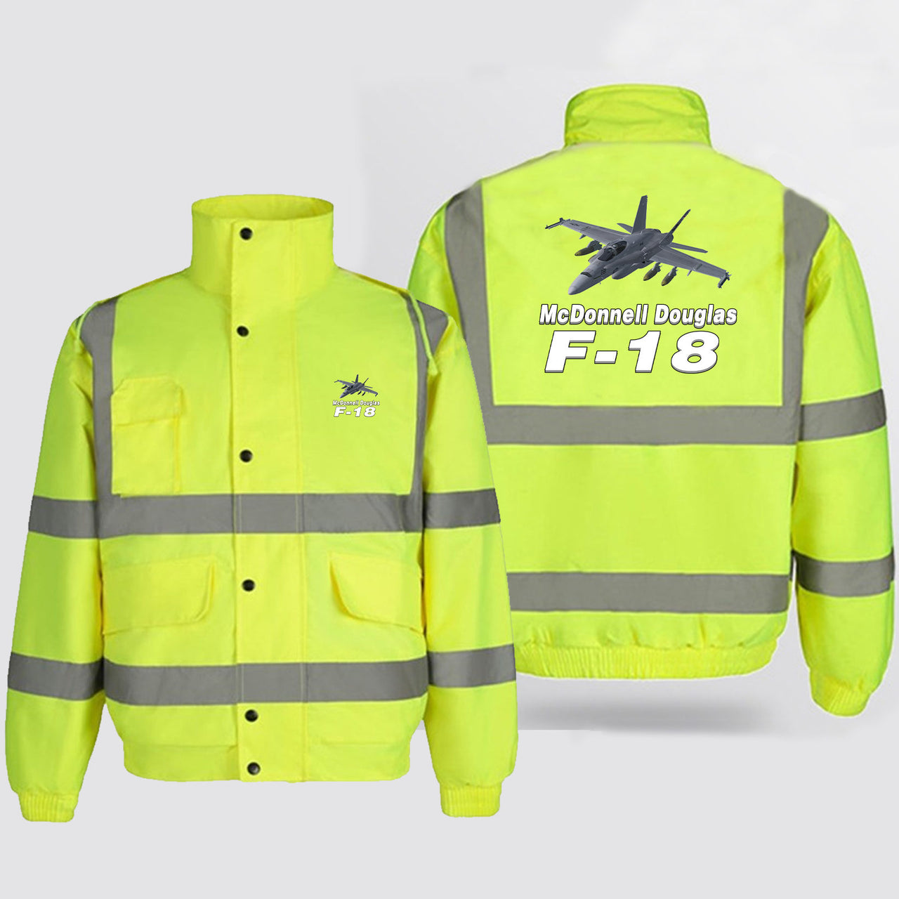The McDonnell Douglas F18 Designed Reflective Winter Jackets