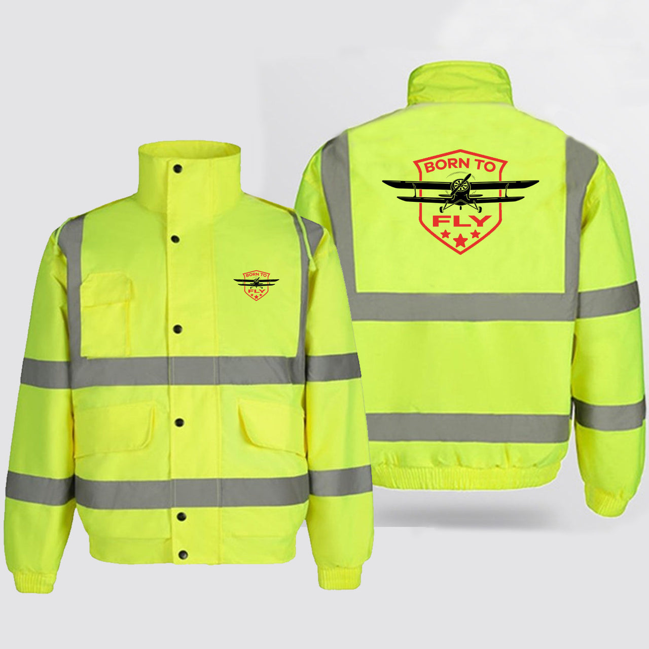 Super Born To Fly Designed Reflective Winter Jackets