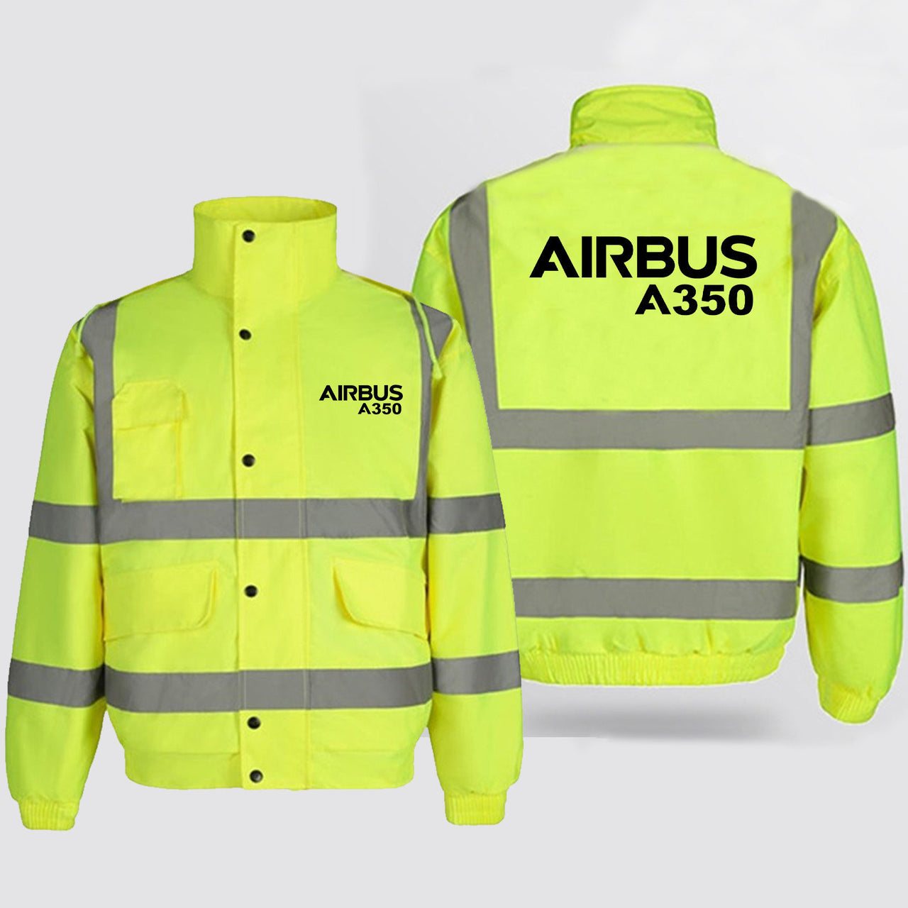 Airbus A350 & Text Designed Reflective Winter Jackets