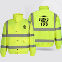 Thumbnail for Sukhoi Superjet 100 & Plane Designed Reflective Winter Jackets