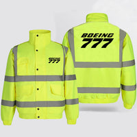 Thumbnail for Boeing 777 & Text Designed Reflective Winter Jackets