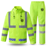 Thumbnail for Boeing 707 & Plane Designed Reflective Waterproof Rainsuit Set