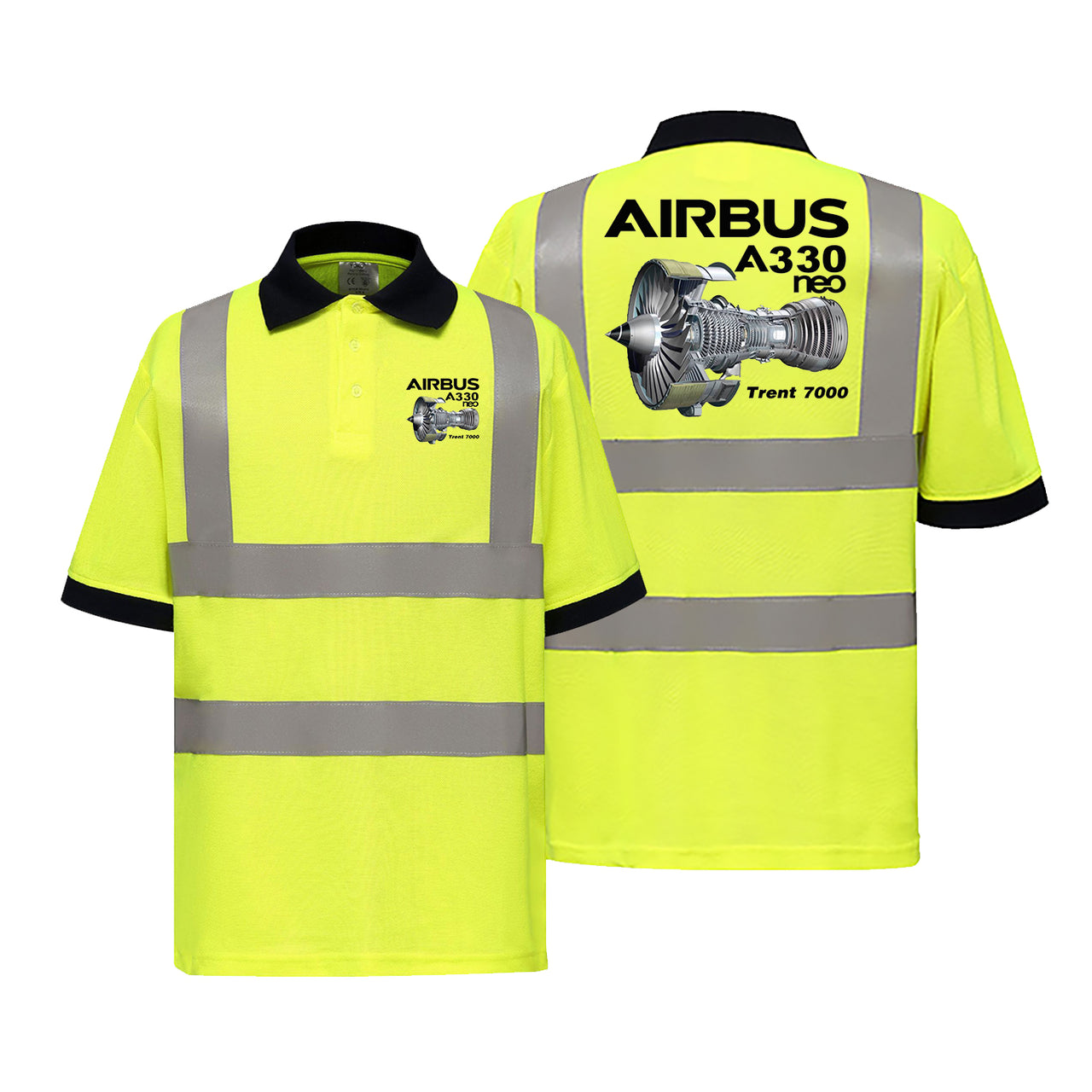Airbus A330neo & Trent 7000 Designed Reflective Polo T-Shirts