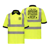 Thumbnail for I am an Awesome Girlfriend Designed Reflective Polo T-Shirts