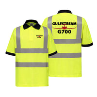 Thumbnail for Gulfstream G700 Designed Reflective Polo T-Shirts