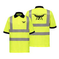 Thumbnail for Drone Silhouette Designed Reflective Polo T-Shirts