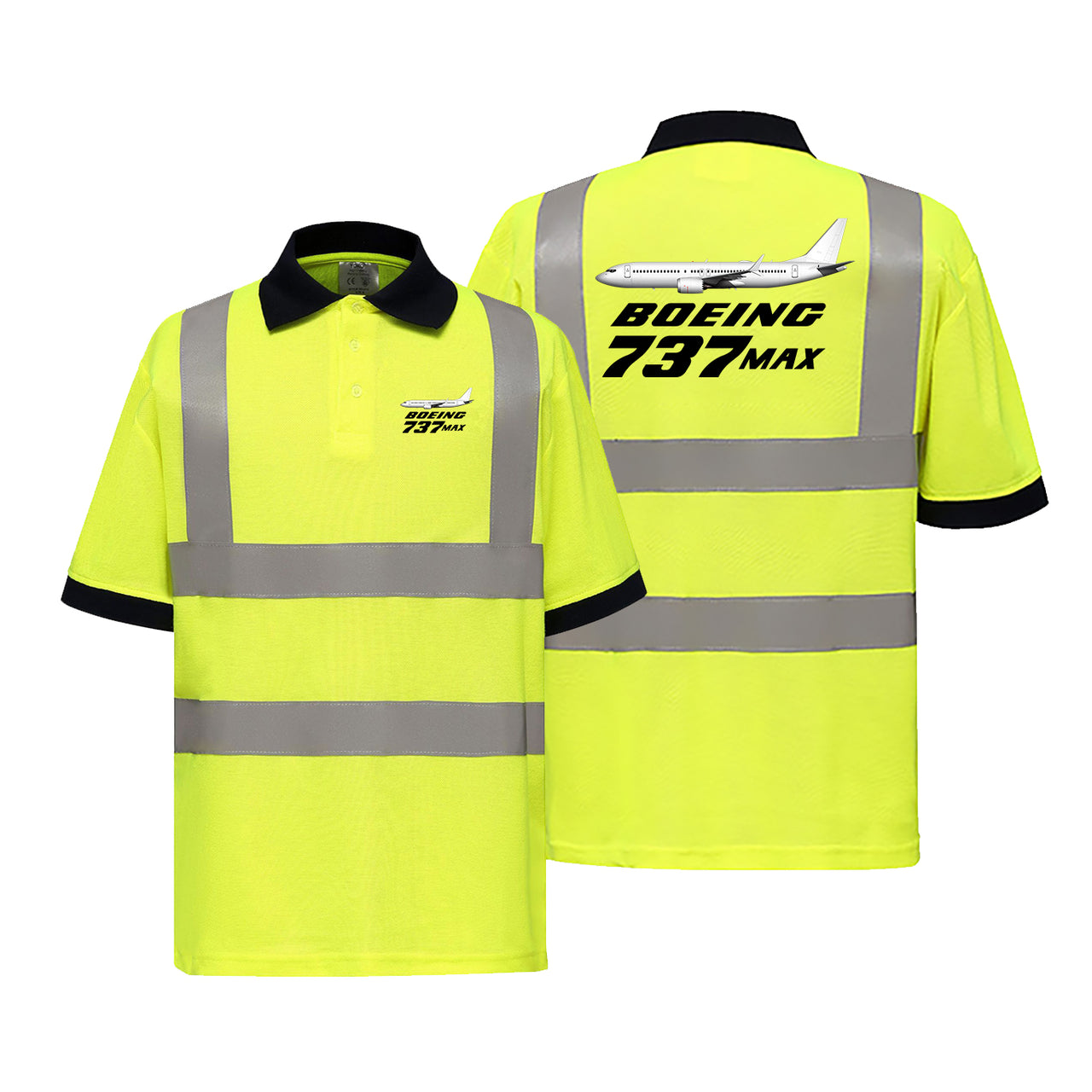 The Boeing 737Max Designed Reflective Polo T-Shirts