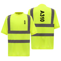 Thumbnail for A310 Text Designed Reflective T-Shirts
