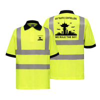 Thumbnail for Air Traffic Controllers - We Rule The Sky Designed Reflective Polo T-Shirts