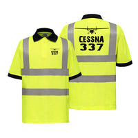 Thumbnail for Cessna 337 & Plane Designed Reflective Polo T-Shirts